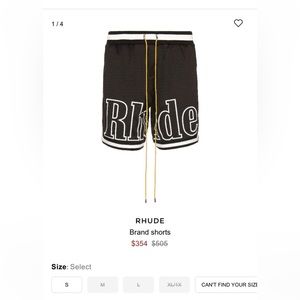 RHUDE shorts